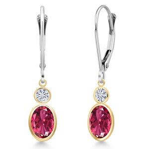 Earrings in 14K Two Tone Gold