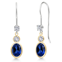 Earrings in 14K Two Tone Gold
