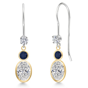 Earrings in 14K Two Tone Gold