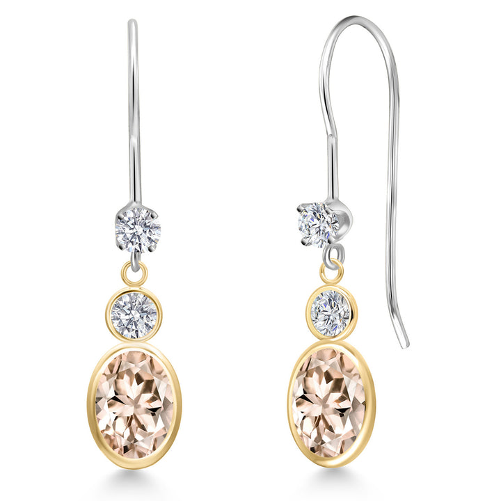 Earrings in 14K Two Tone Gold