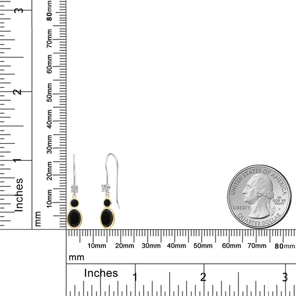 Earrings in 14K Two Tone Gold
