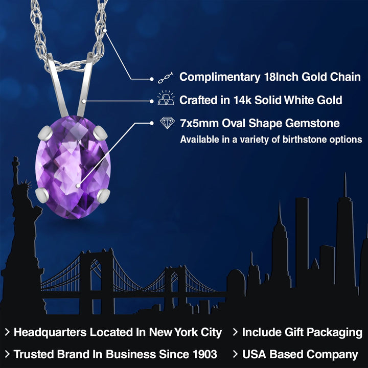 Pendant in 14K White Gold