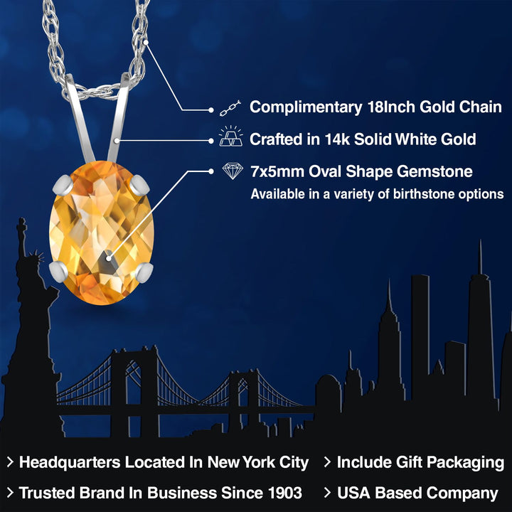 Pendant in 14K White Gold