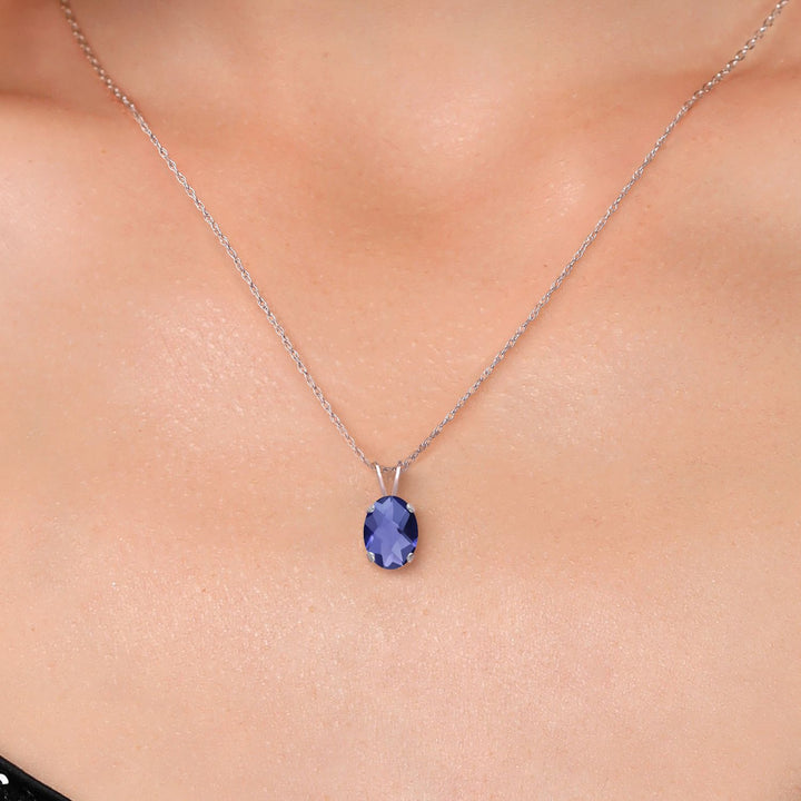 Pendant in 14K White Gold