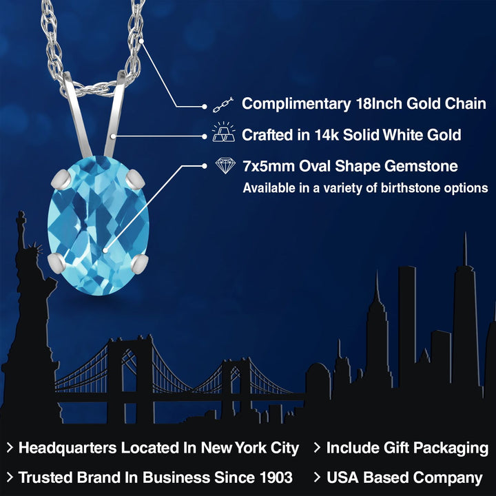 Pendant in 14K White Gold