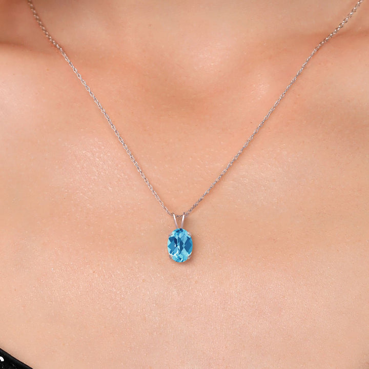 Pendant in 14K White Gold
