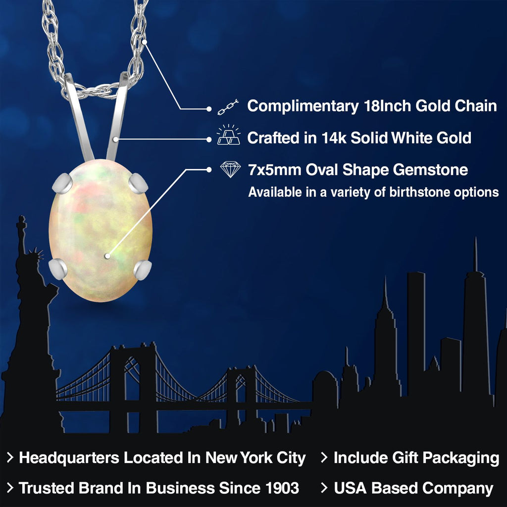 Pendant in 14K White Gold