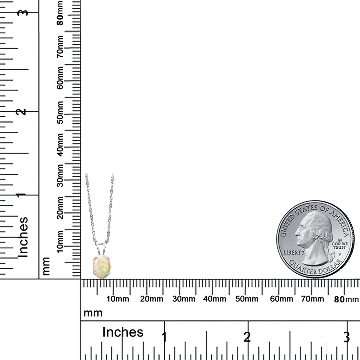 Pendant in 14K White Gold