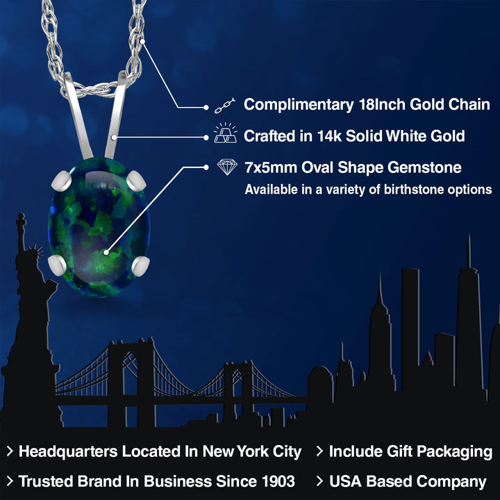 Pendant in 14K White Gold