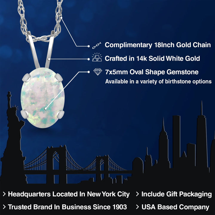 Pendant in 14K White Gold