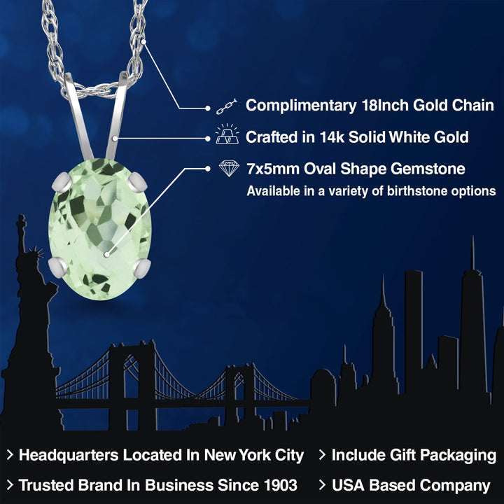 Pendant in 14K White Gold