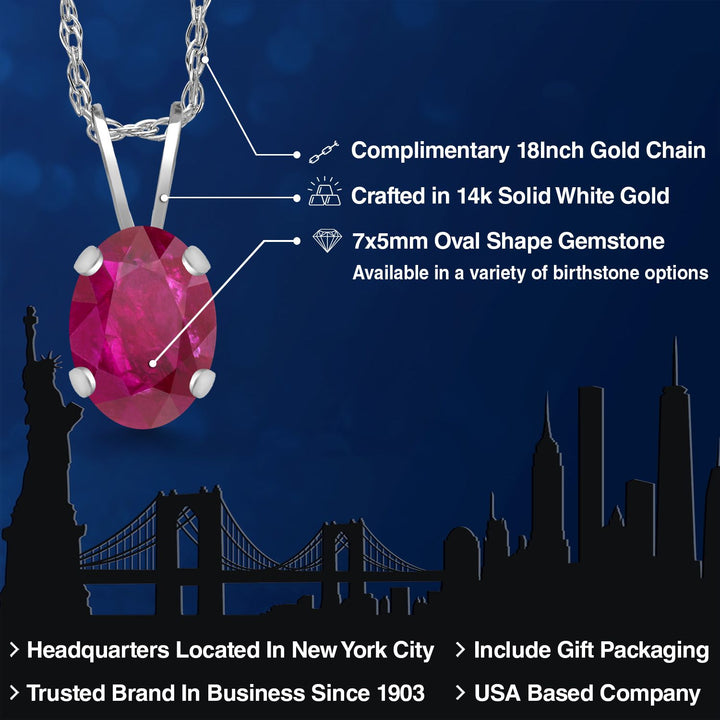 Pendant in 14K White Gold
