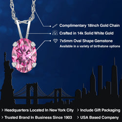 Pendant in 14K White Gold