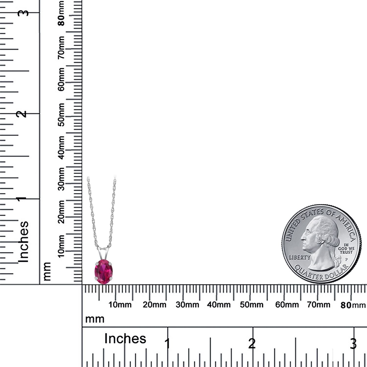 Pendant in 14K White Gold