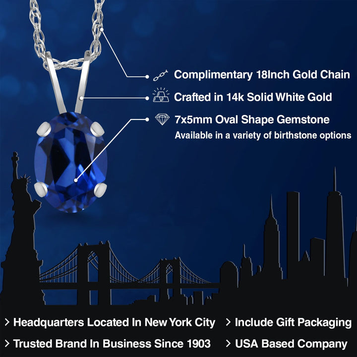 Pendant in 14K White Gold