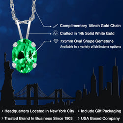 Pendant in 14K White Gold
