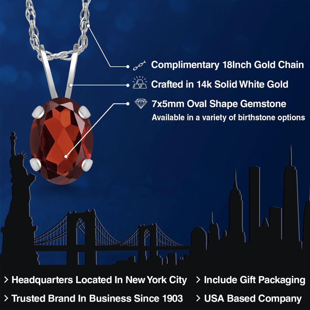 Pendant in 14K White Gold