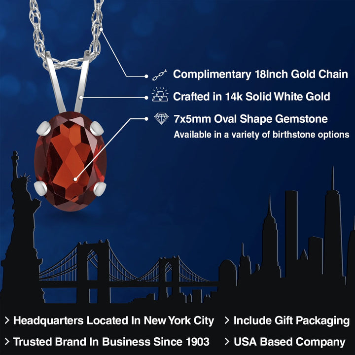 Pendant in 14K White Gold