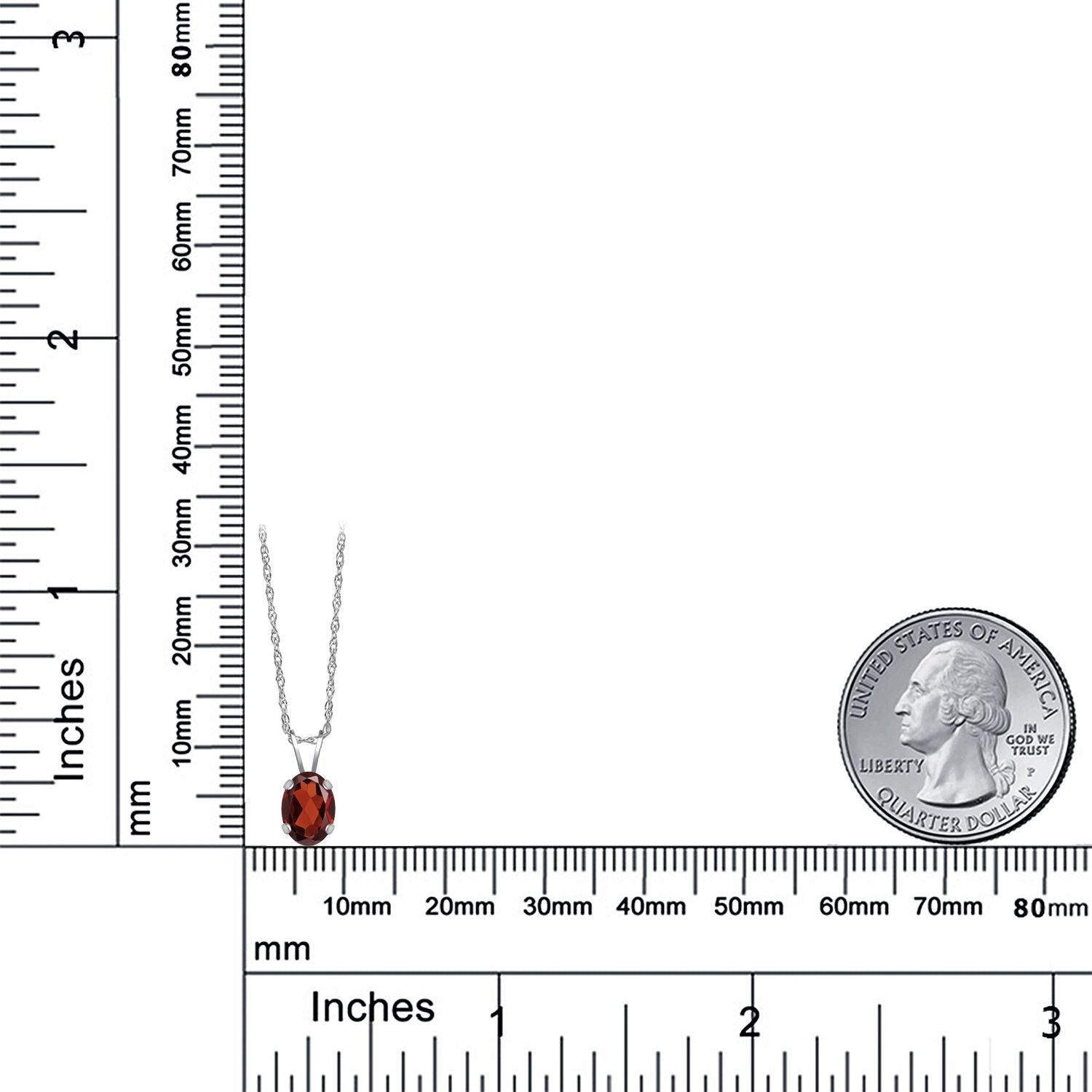 Pendant in 14K White Gold