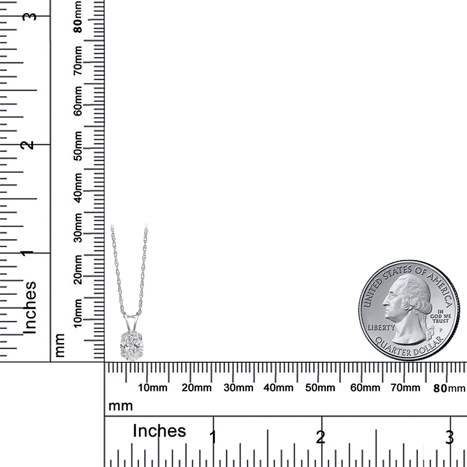 Pendant in 14K White Gold