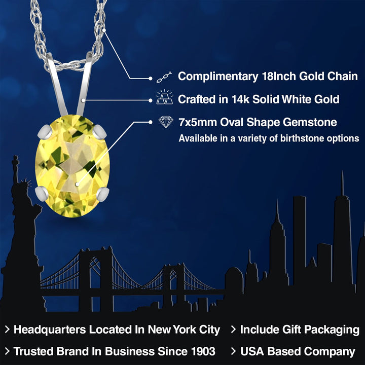 Pendant in 14K White Gold