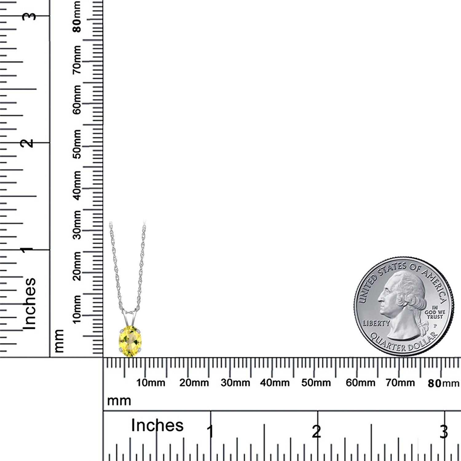 Pendant in 14K White Gold