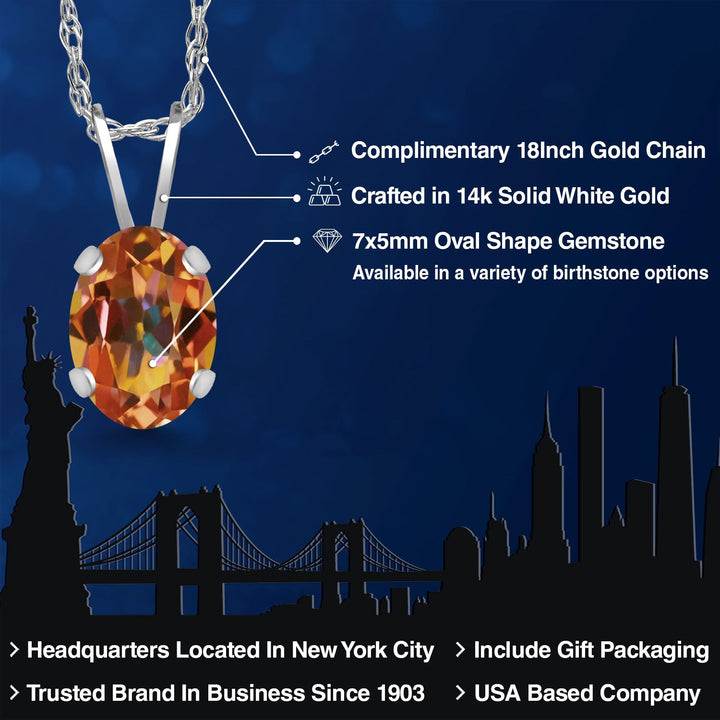 Pendant in 14K White Gold