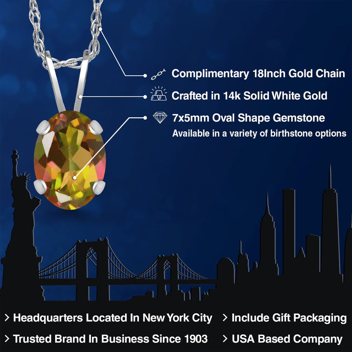 Pendant in 14K White Gold