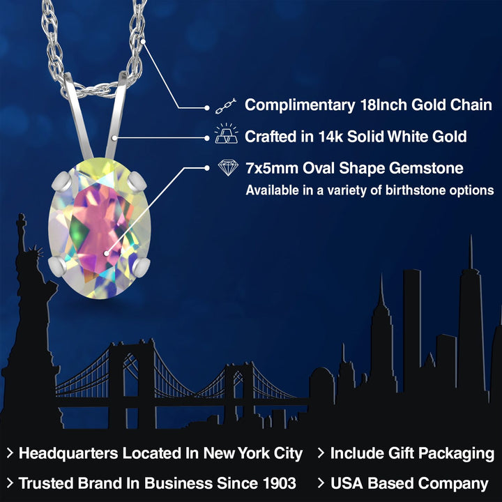 Pendant in 14K White Gold