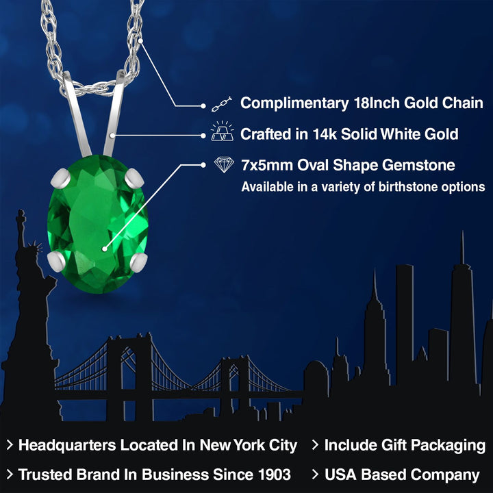 Pendant in 14K White Gold