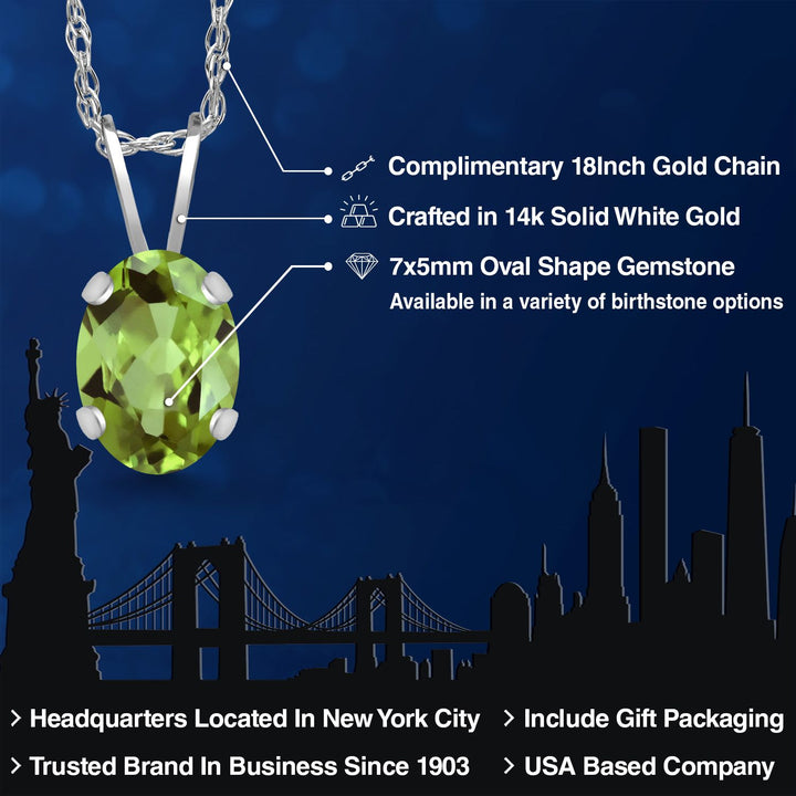 Pendant in 14K White Gold