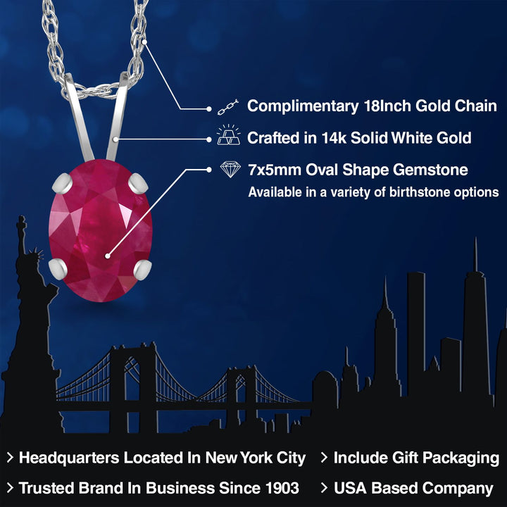 Pendant in 14K White Gold