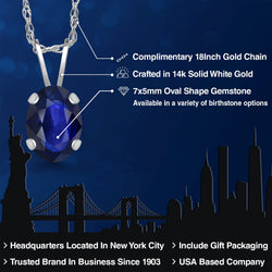Pendant in 14K White Gold