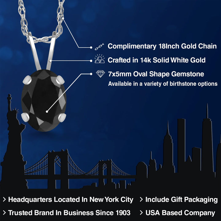 Pendant in 14K White Gold