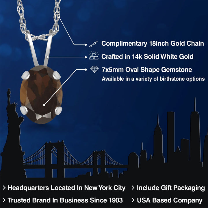 Pendant in 14K White Gold