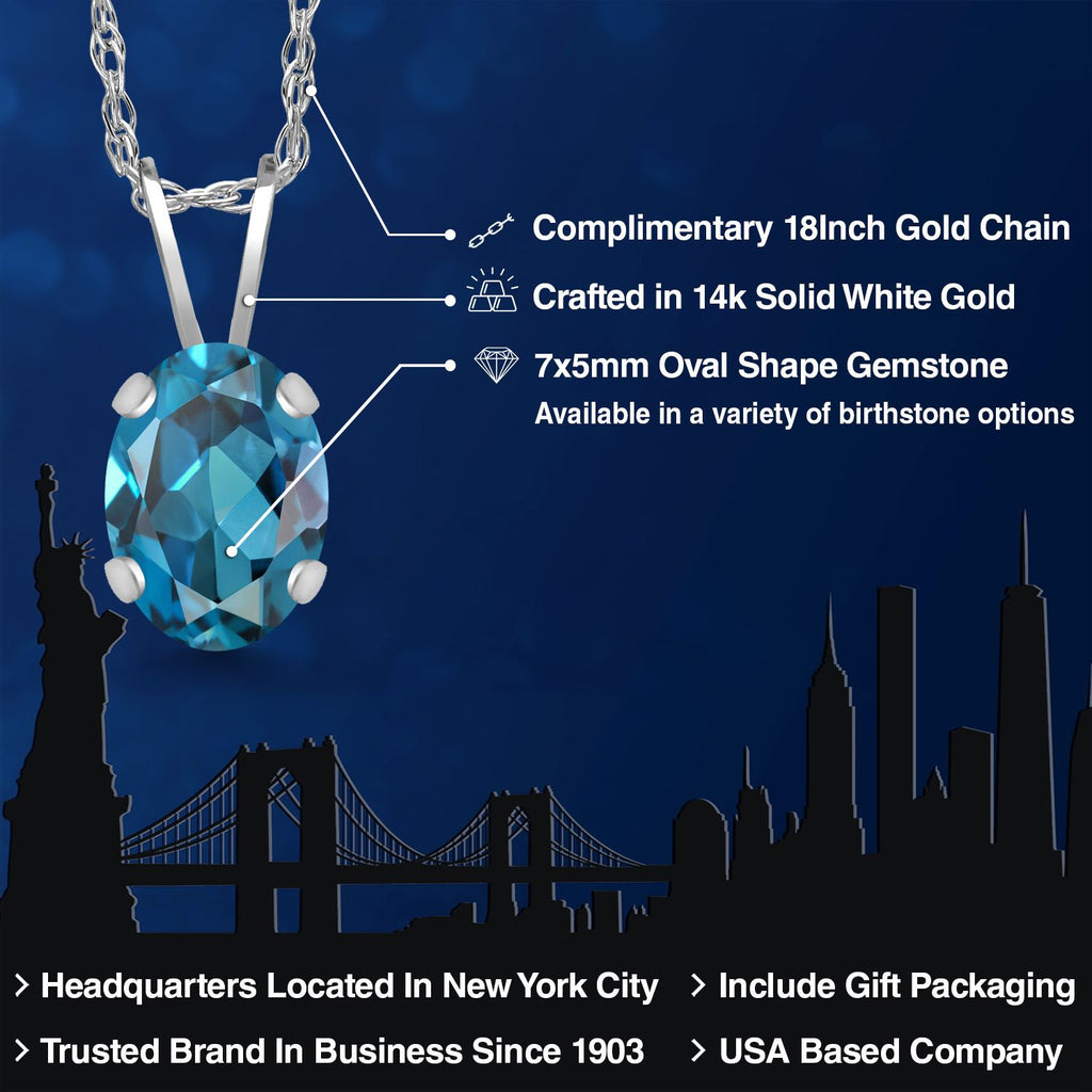 Pendant in 14K White Gold