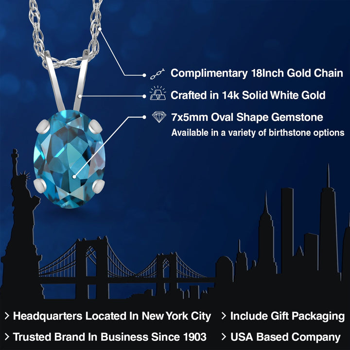 Pendant in 14K White Gold