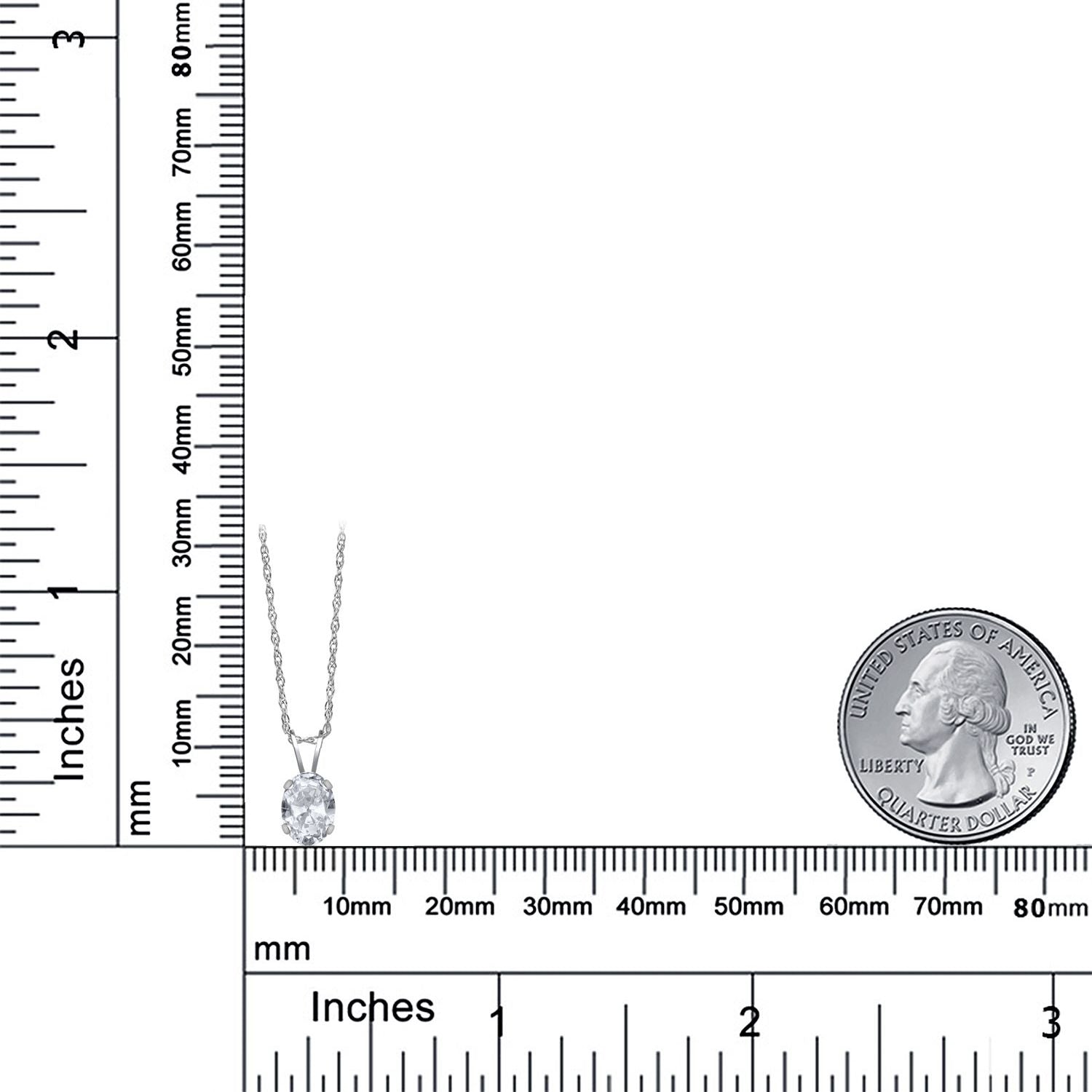 Pendant in 14K White Gold