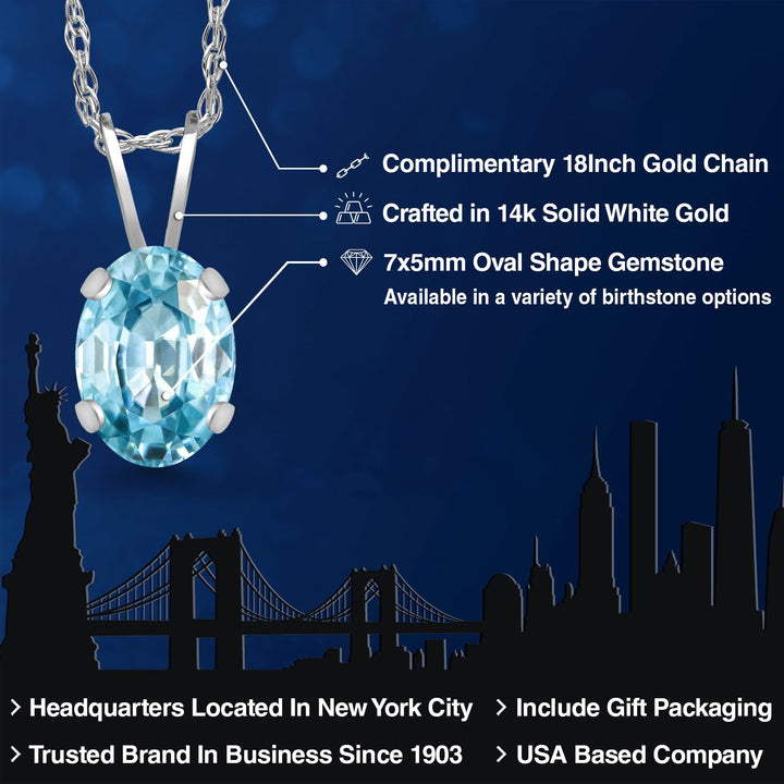 Pendant in 14K White Gold