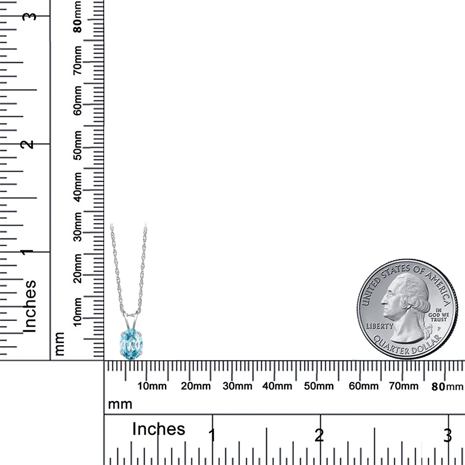 Pendant in 14K White Gold