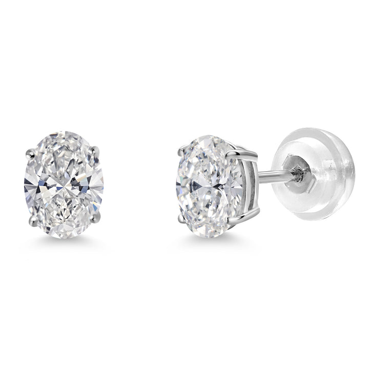 0.80 Cttw_White Gold_Earrings in 14K White Gold