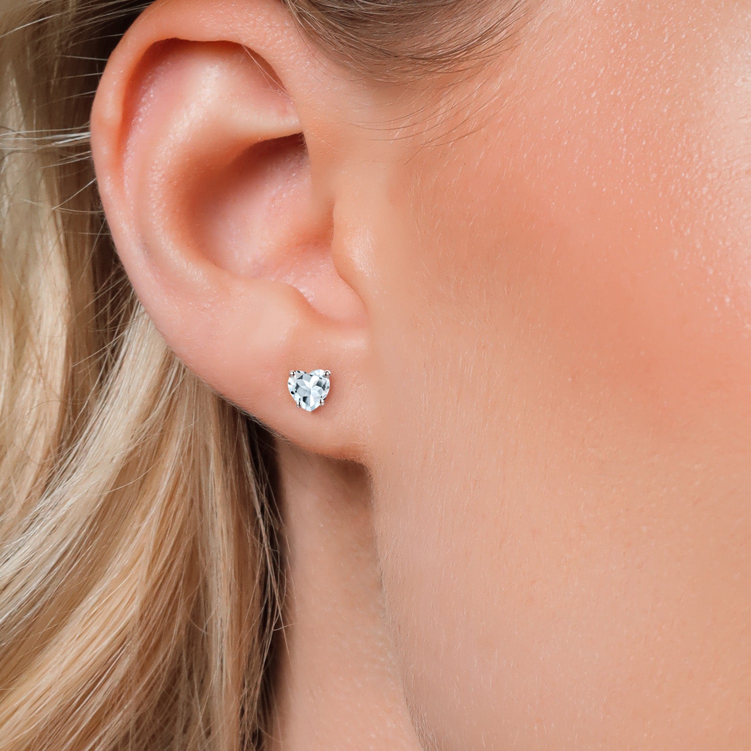 Earrings in 10K White Gold