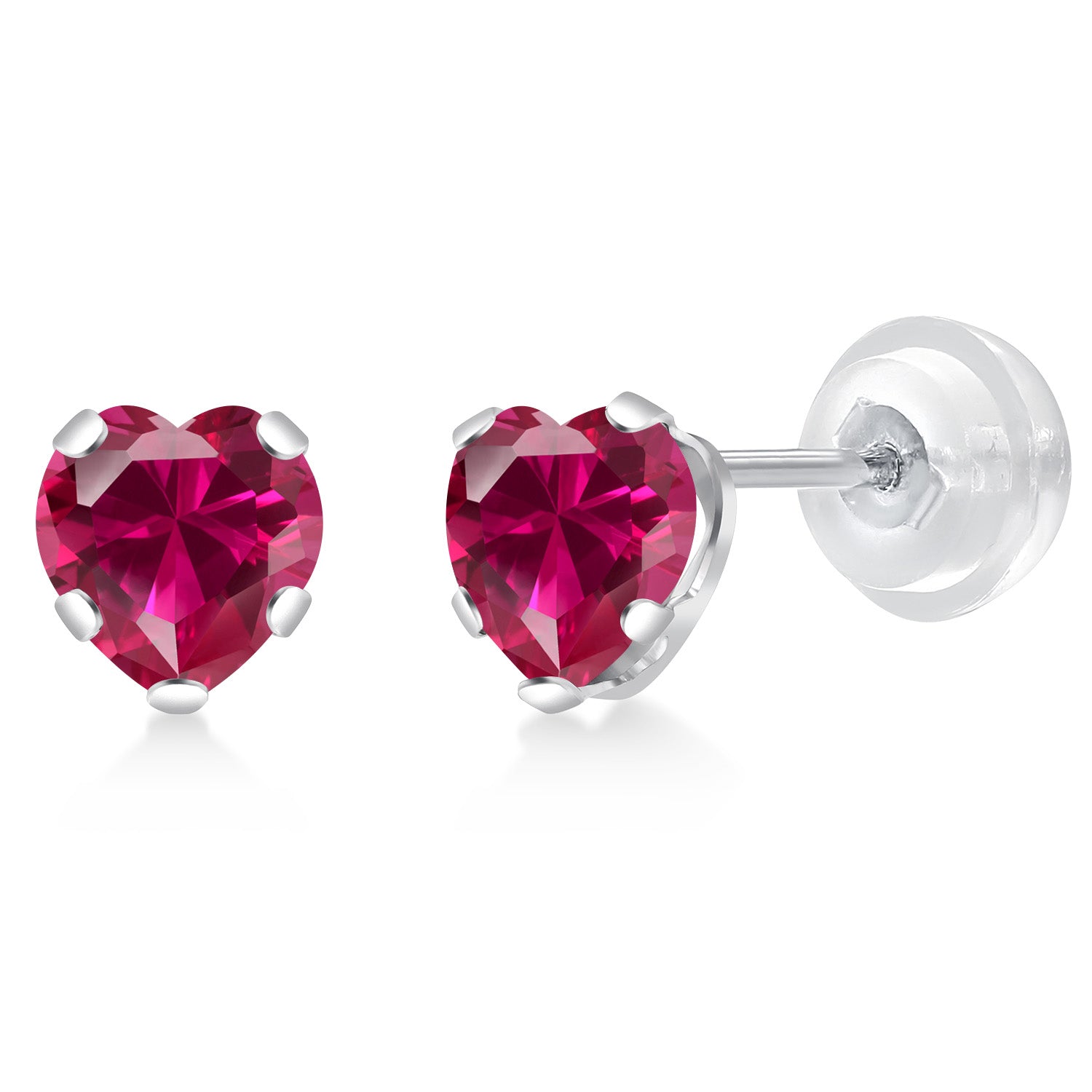 Earrings in 10K White Gold