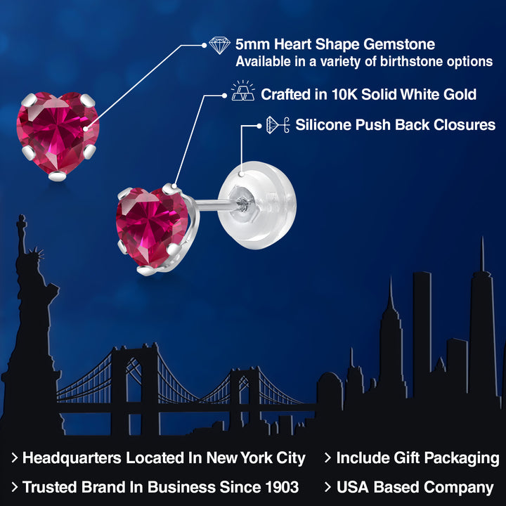 Earrings in 10K White Gold