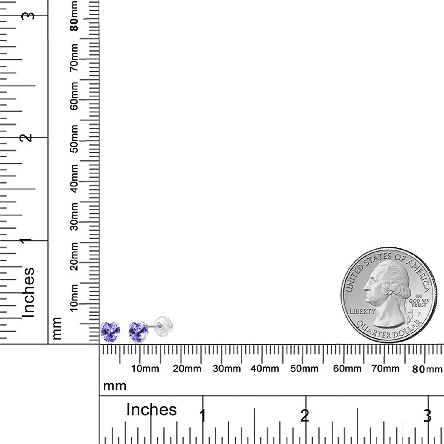 Earrings in 10K White Gold