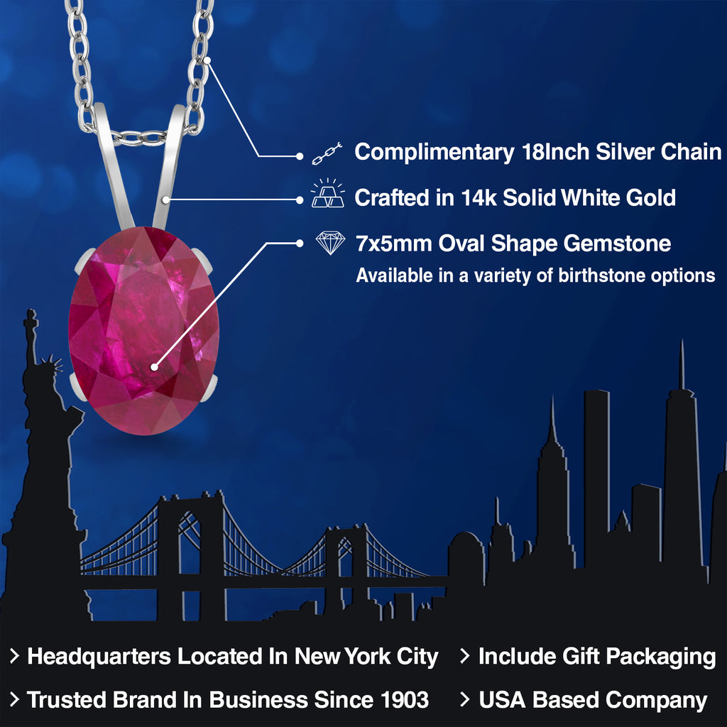Necklace in 14K White Gold
