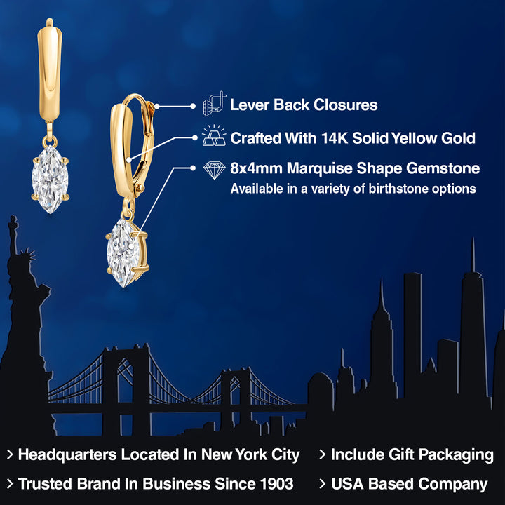 Earrings in 14K Yellow Gold