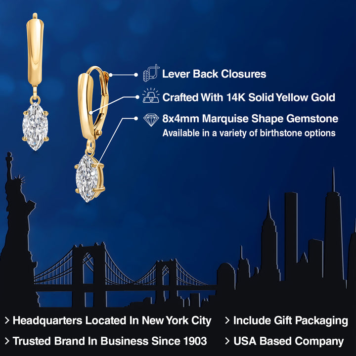 Earrings in 14K Yellow Gold