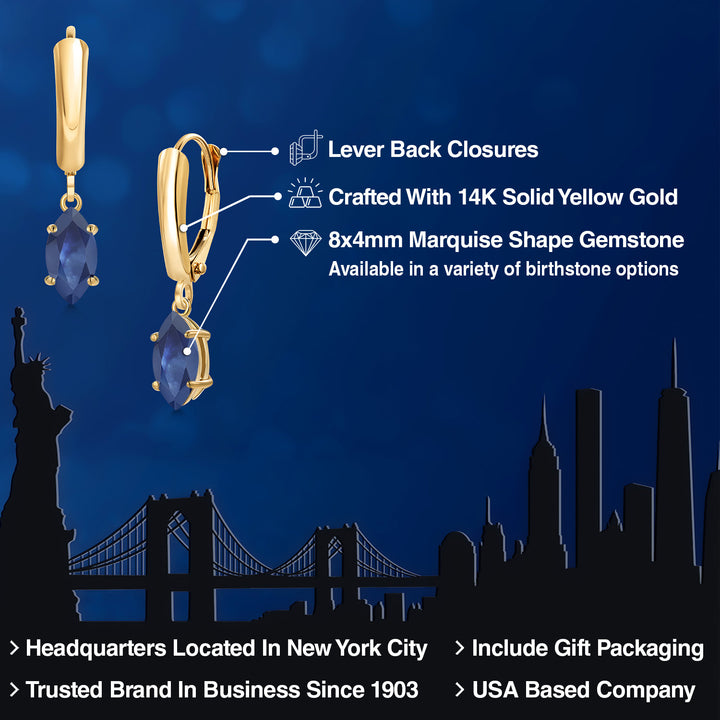 Earrings in 14K Yellow Gold