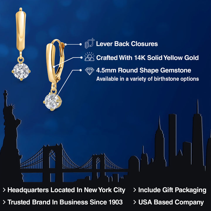 E - F_Earrings in 14K Yellow Gold